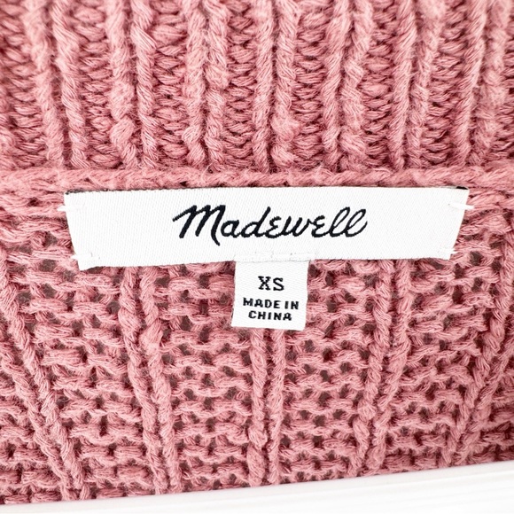 ✅Madewell Bobble Cardigan Sweater Vintage Quartz SIZE X-SMALL POCKETS OPEN FRONT - Picture 3 of 8
